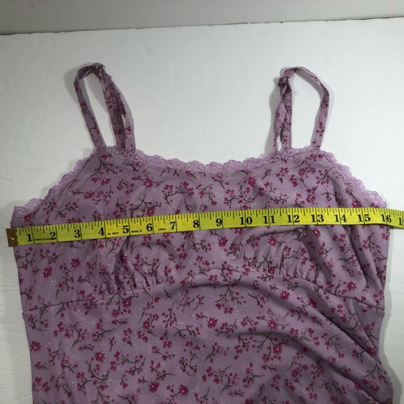 Wild Fable Floral Nightgown Women’s L Ruched Side Adjustable Straps Asymmetrical - Picture 9 of 9